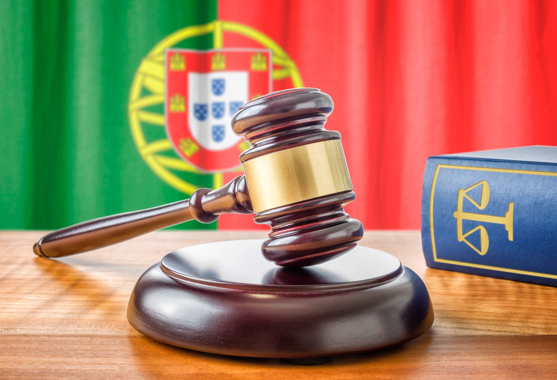 Gavel and a law book - Portugal