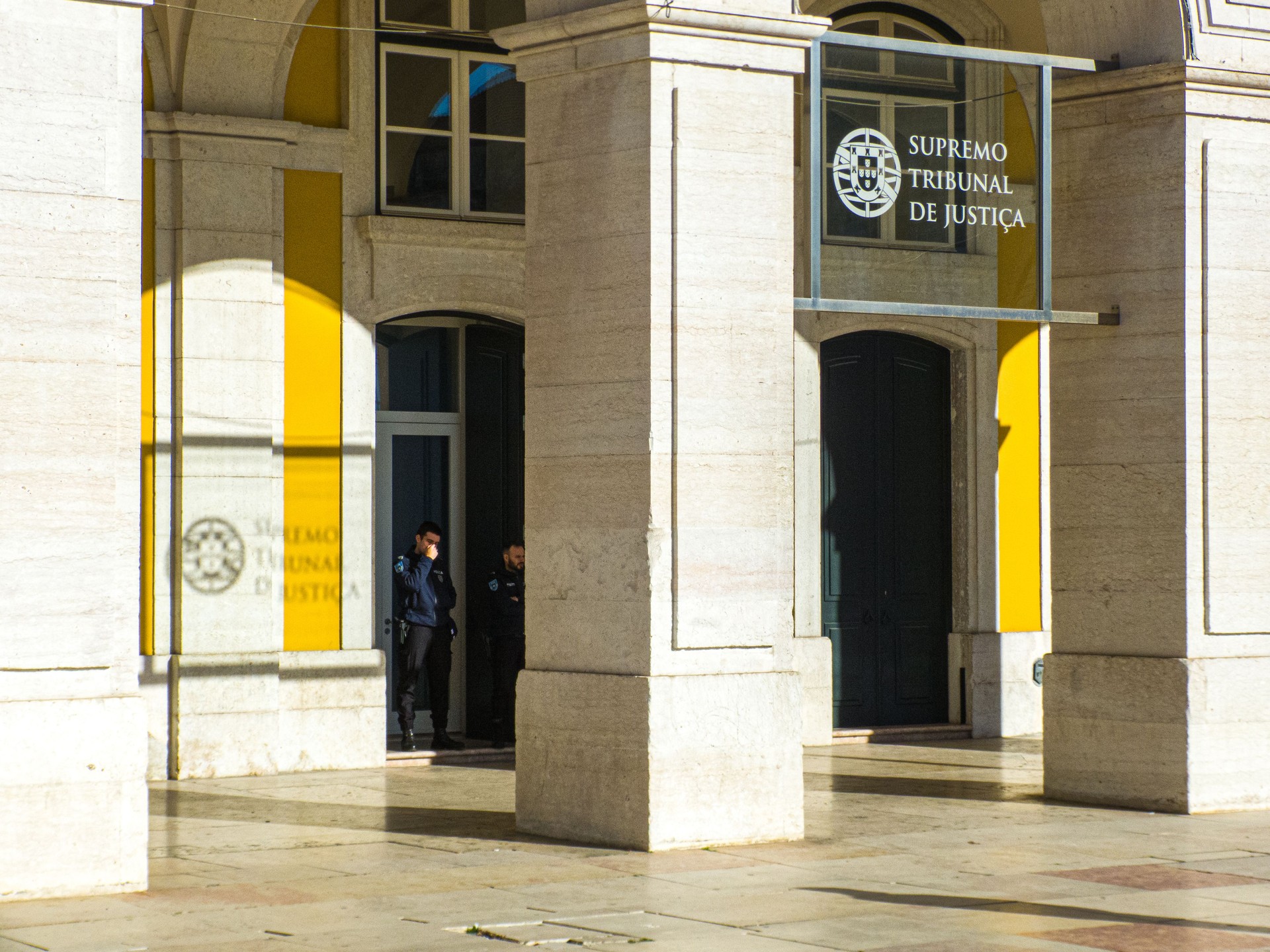 main entrance door to the supreme court of justice